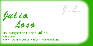 julia loso business card