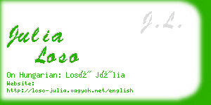 julia loso business card